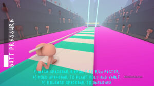 Gameplay footage from Buttlympics: Explosive Diarrhea Pole Vaulting.