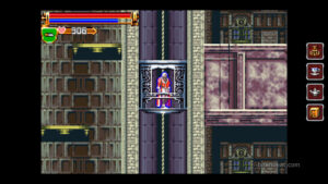 Juste in the elevator in Castlevania: Harmony of Dissonance.