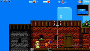 The main character in an early area in Cathedral.