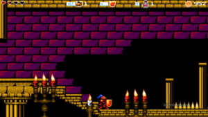 The knight in a castle in Cathedral.