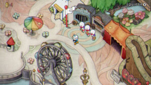 The map in Cuphead.