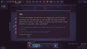 A choice-driven moment in Despot's Game: Dystopian Battle Simulator.