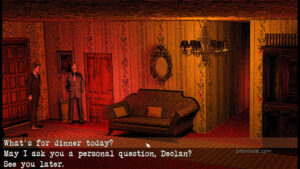 The dinner moment in Dinner with an Owl.