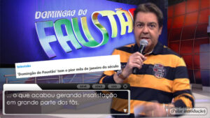 Gameplay footage from Faustão Dating Sim.