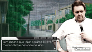 Gameplay footage from Faustão Dating Sim.