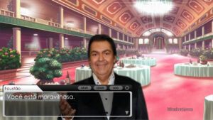 Gameplay footage from Faustão Dating Sim.