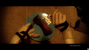 A plate with what looks like a piece of meat in Flesh Eating Geriatric Internet Predator.