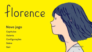 Main menu screen from Florence.