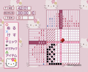 Gameplay footage from Hello Kitty: Illust Puzzle.