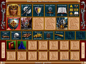 Darlana the Necromancer from Heroes of Might and Magic II: Gold Edition.