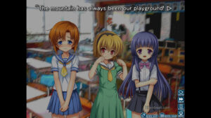 Rena, Satoko and Rika in Higurashi When They Cry Hou – Ch.3 Tatarigoroshi.