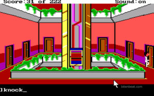 Gameplay footage from Leisure Suit Larry in the Land of the Lounge Lizards.