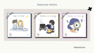 History selection screen from LoveChoice 拣爱.