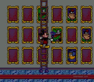 Mickey helping Daisy in Mickey's Ultimate Challenge.