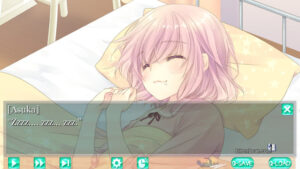 Asuka sleeping in Nurse Love Addiction.