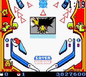 Zapdos in the Red Field of Pokémon Pinball.