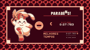 The Stage Clear screen from Rotund Zero.