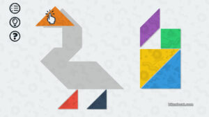A duck figure in Tangrams Deluxe.