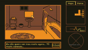 The bathroom in The Horror of Salazar House.