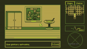 A weird painting in The Horror of Salazar House.