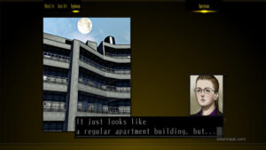 A dialogue from area D4 in The Silver Case.
