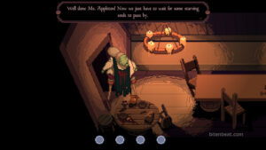 Gameplay footage from The Supper.