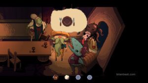 Hungry customers in The Supper.