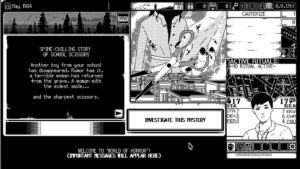 The School Scissors case of World of Horror.