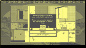 The customization screen in World of Horror.