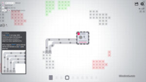 Gameplay footage from shapez.io.