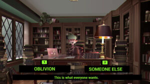 A choice-driven moment in Burn.