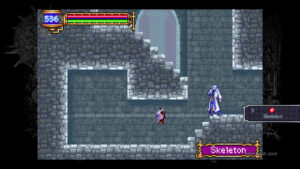 Gameplay footage from Castlevania: Aria of Sorrow.