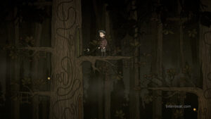 Martin on a tree branch in Creepy Tale: Some Other Place.