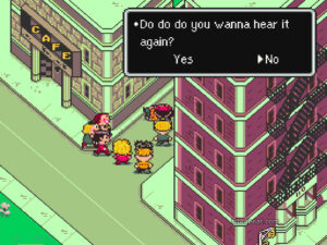 Gameplay footage from Earthbound.