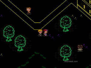 Gameplay footage from Earthbound.