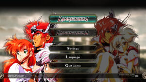 Langrisser I & II Remake intro screen.