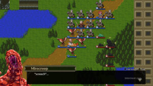 Mirecreep screaming in Langrisser (Remake).