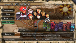 Gameplay footage from Langrisser (Remake).