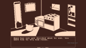 Momo has not yet decided what to eat.