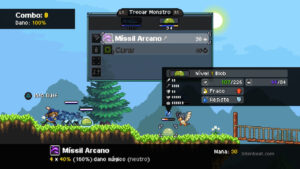 A battle in Monster Sanctuary.