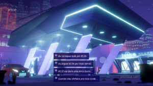 Gameplay footage from Neo Cab.