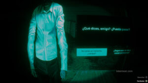 A choice-driven dialogue in No, I'm Not a Human.