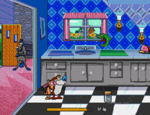 Gameplay footage from Ren & Stimpy: Stimpy's Invention.