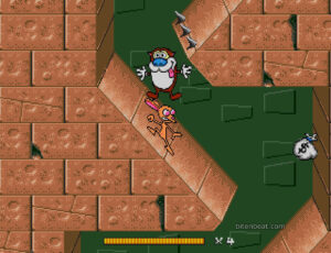 The prison stage in Ren & Stimpy: Stimpy's Invention.