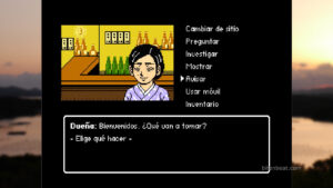 A choice-driven moment in Retro Mystery Club Vol. 1: The Ise-Shima Case.