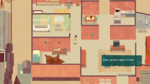 The main character talking to his mother in Serial Cleaner