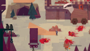 A movie-themed stage in Serial Cleaner