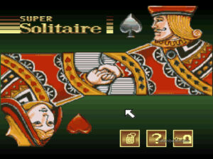 Main screen in Super Solitaire.