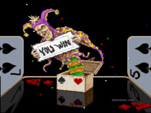 "You Win" screen in Super Solitaire.