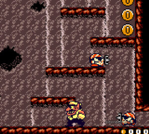 The Cave stage in Wario Land II.
